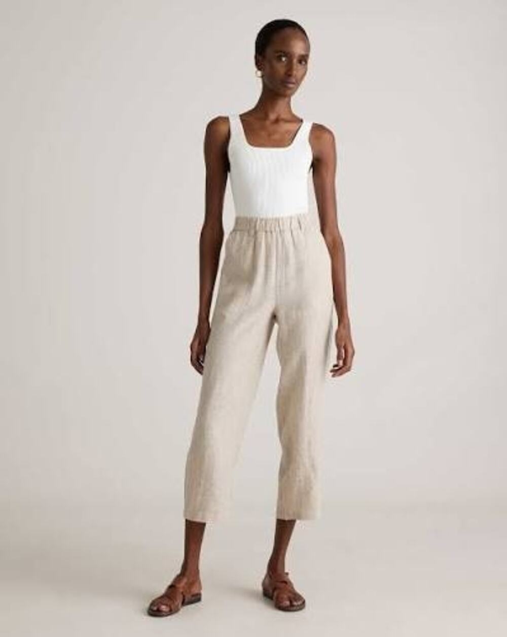Quince 100% European Linen Pants in Flax Small Women's
